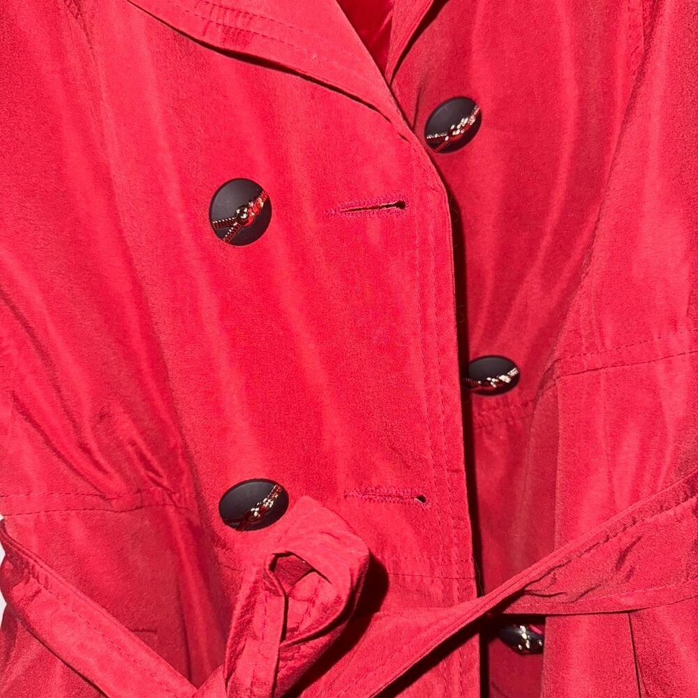 Coquette Dark Red Double Breasted Coat - Picture 5 of 6